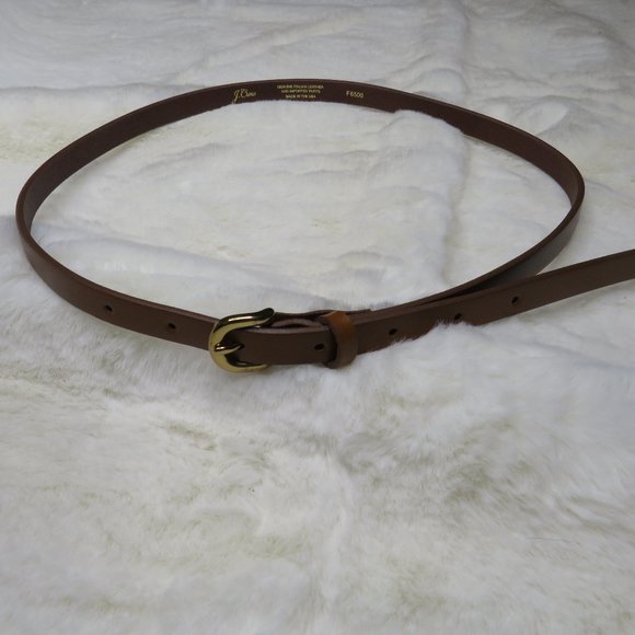 J.Crew Skinny Italian leather belt sz XS